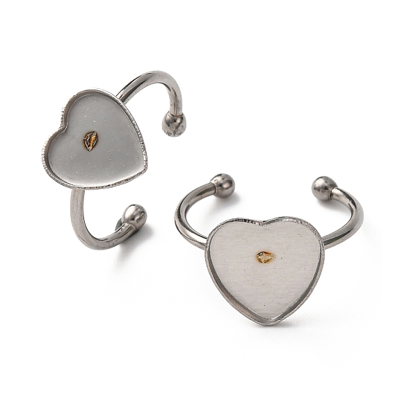 304 компоненты открытого кольца манжеты из нержавеющей стали, простые настройки кольца пэда, сердце