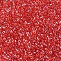 MIYUKI Delica Beads Small, Cylinder, Japanese Seed Beads, 15/0, Transparent Colours Lustered