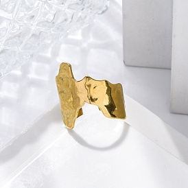 Нерегулярные 304 открытые манжеты из нержавеющей стали для женщин