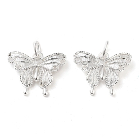 Alloy Pendants, with Jump Rings, Butterfly Charms