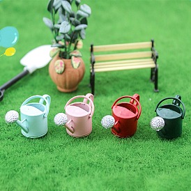 Miniature Spray Painted Alloy Watering Pot, for Dollhouse Accessories Pretending Prop Decorations
