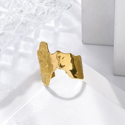 Нерегулярные 304 открытые манжеты из нержавеющей стали для женщин