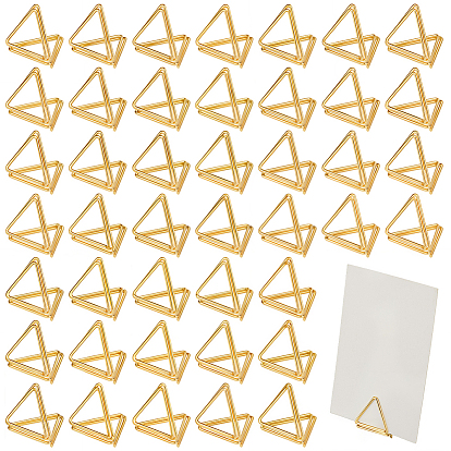 32шт. мини-железные держатели карточек, симпатичные настольные держатели карт, для свадьбы, стороны, треугольные