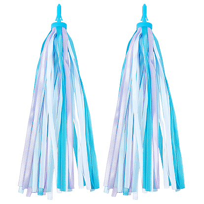 Детская полиэстеровая лента с кисточками, Велосипедные ручки для детей, руль самоката, лента