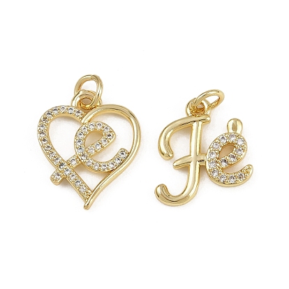 Латунные микропаве прозрачные подвески с фианитом, без кадмия и без свинца, реальный 18 k позолоченный, с целью перехода в кольце