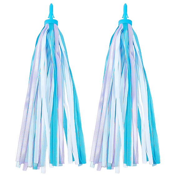 Kids Polyester Tassel Ribbon, Children Scooter Handlebar Bicycle Grips Ribbon