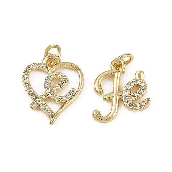 Латунные микропаве прозрачные подвески с фианитом, без кадмия и без свинца, реальный 18 k позолоченный, с целью перехода в кольце