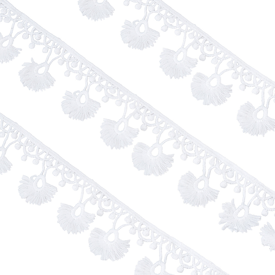 Polycotton Lace Ribbon, Tasssel Lace Trimming, for Curtain Accessories