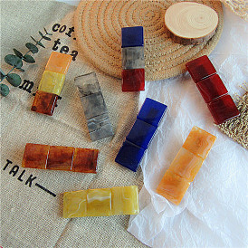 Vintage Resin Geometric Colorful Set with Japanese Design Aesthetic - Long Board Collection