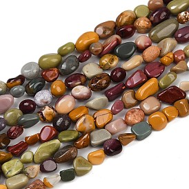 Бусы из натурального алашанского агата, самородки, упавший камень