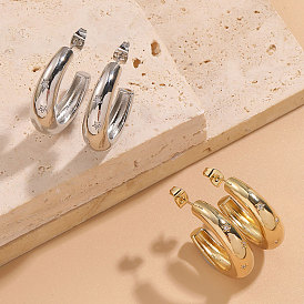 Minimalist Zirconia Earrings: Chic, Versatile and Luxurious 14K Gold-Plated Ear Hoops