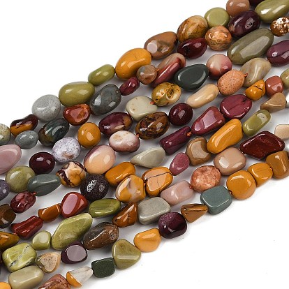 Бусы из натурального алашанского агата, самородки, упавший камень