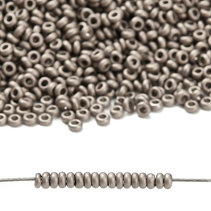 Полукруглые бусины toho, японский бисер, матовое никелирование