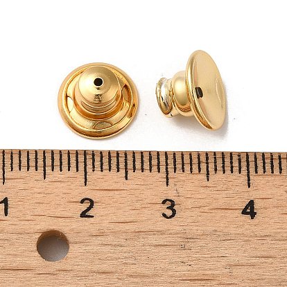 Rack Plating Brass Ear Nuts, Bullet Ear Nuts, Long-Lasting Plated