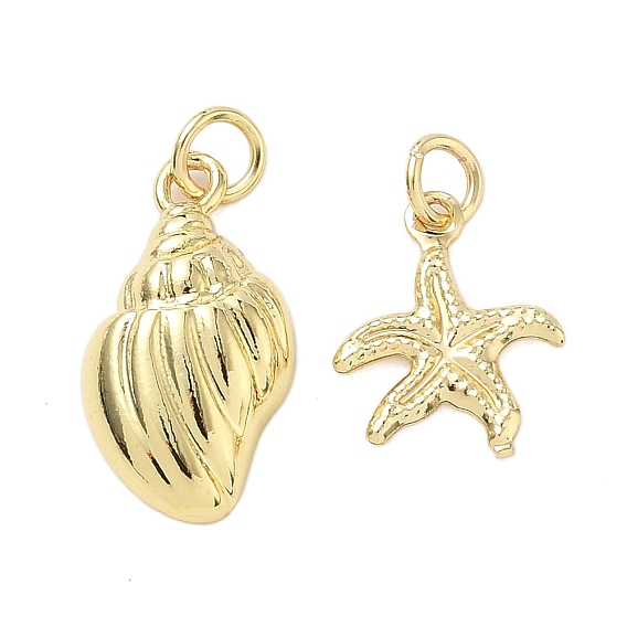 Латунные подвески, стойки покрытие, долговечный, без свинца и без кадмия, реальный 18 k позолоченный, с целью перехода в кольце