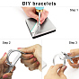 Aluminum Bangle Blanks, for DIY Cuff Bracelet Making, Metal Stamping & Engraving