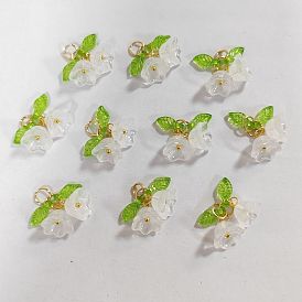 Pendentifs en verre, fleur