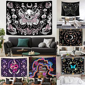 Altar Wiccan Witchcraft Tapestries, Polyester Backdrops, Photography Background Banner for Party Home Decoration, Rectangle