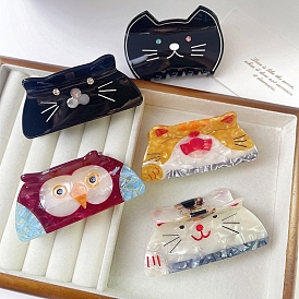 Plastic Claw Hair Clips, Cat Shape