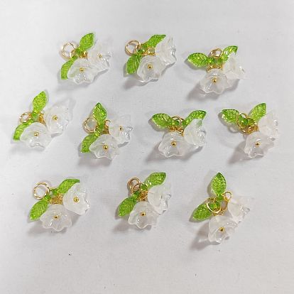Pendentifs en verre, fleur