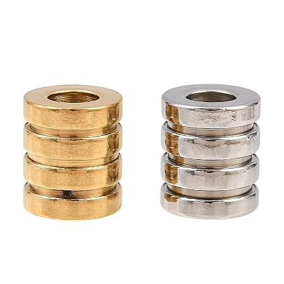 201 из нержавеющей стали бусы, рифленая колонна