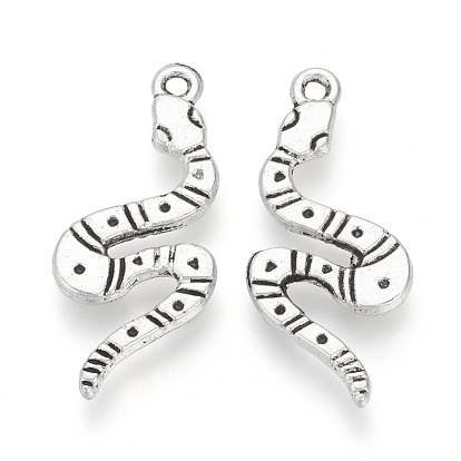 Сплавочные подвески тибетского стиля, змея, без кадмия и без свинца