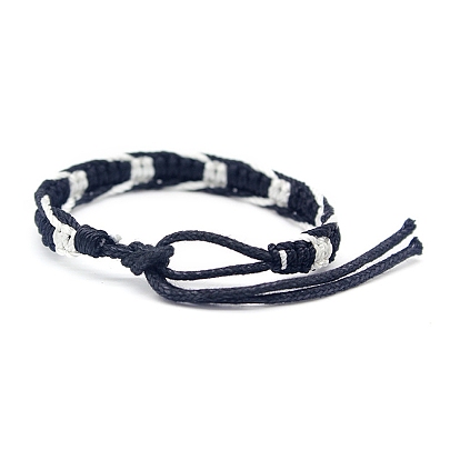 Adjustable Polyester Braided Cord Bracelet