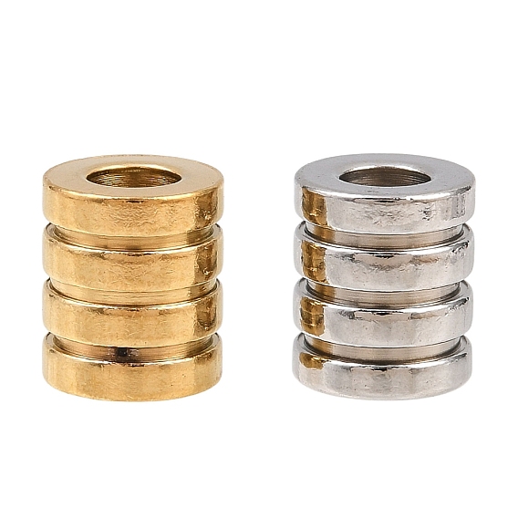 201 из нержавеющей стали бусы, рифленая колонна