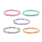 Bling Imitation Gemstone Glass Teardrop Beads Stretch Bracelet for Women