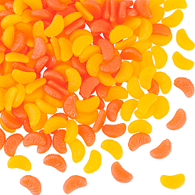 Olycraft 200шт. 2 цвета сегментов из ПВХ оранжевого цвета, имитация фруктов, играть в еду, для аксессуаров для кукольного домика, притворяясь опорными украшениями