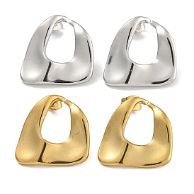 304 Stainless Steel Nuggets Stud Earrings for Women