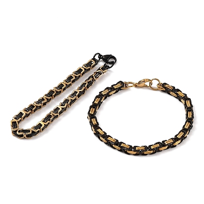 201 из нержавеющей стали византийские браслеты цепи, с 304 нержавеющей стали застежки