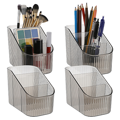 4pcs 3 grilles boîte de rangement de bureau pour fournitures de bureau pour animaux