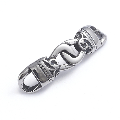 Retro 304 Stainless Steel Links, Connecting Ring Shape