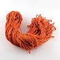 Polyester Cord, with Cotton Cords Inside, 5mm, about 103.89 yards(95m)/bundle