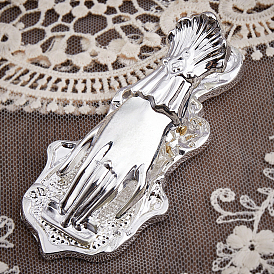 1Pc Hand Shape Alloy Note Clips, with 1Pc Rectangle Velvet Pouches