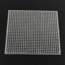 Square ABC Plastic Pegboards used for 5x5mm DIY Fuse Beads, 146x146x5mm