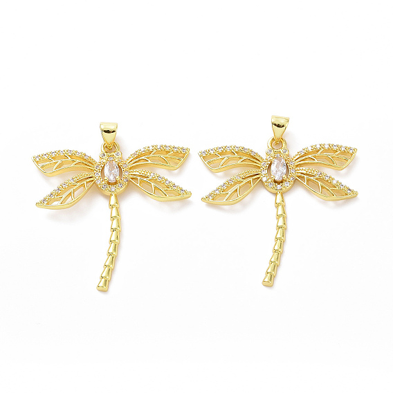 Латуни циркония кубической подвески, без кадмия и без свинца, очарование стрекозы