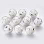 Handmade Indonesia Beads, with Aluminum Core, Round, 18x17mm, Hole: 3mm