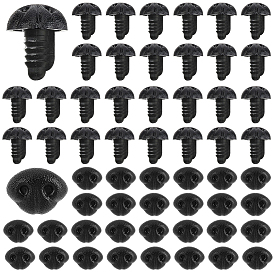 60 Pcs. Tornillos de seguridad de plástico para manualidades, narices de perro, juguetes de peluche suministros para hacer muñecas