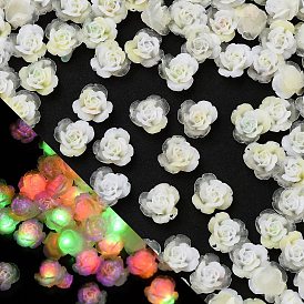 Luminous Resin Decoden Cabochons, Glow in the Dark, Flower