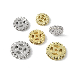 Латунные микро проложить кубического циркония бусы, без свинца и без кадмия, долговечный, стойки покрытие, плоско-круглые