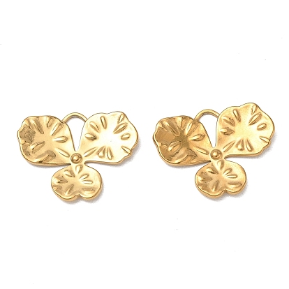 304 Stainless Steel Pendants, Clover Charms