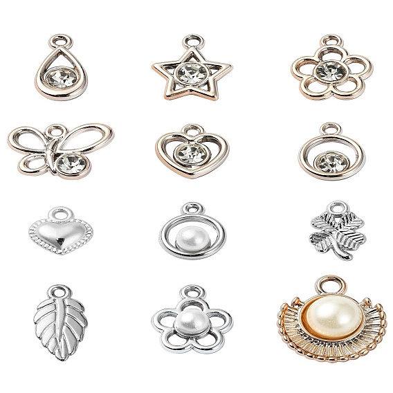 12 стили подвесок из АБС-пластика и пластика ccb, с хрусталем из акрилового стекла, разнообразные