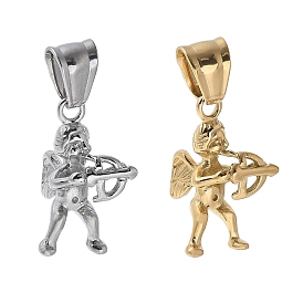 304 подвески из нержавеющей стали, очарование купидона, вакуумное покрытие pvd