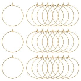 80шт. долговечные латунные серьги-кольца с покрытием, кольцо