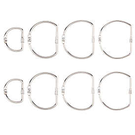 8 шт. 4 стили железные винтовые карабины-замки, д форма