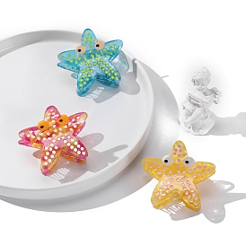 Acrylic Claw Hairs Clips, for Women Girls, Starfish