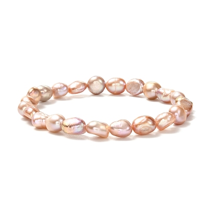 Natural Pearl Stretch Bracelets for Women Girl