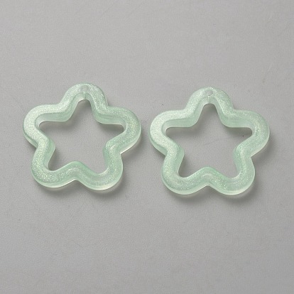 Акриловые подвески, с блеском порошок, 